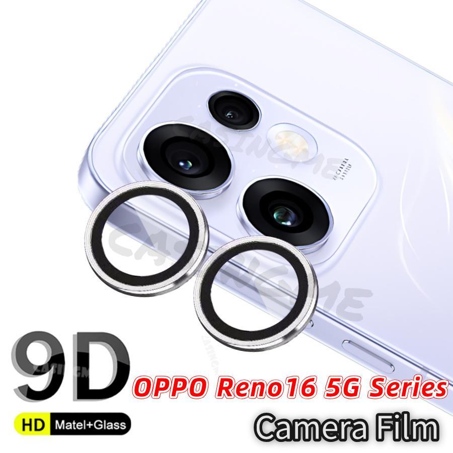 OPPO Reno16 5G 2026 คลุมทั้งหมดเลนส์กล้องโลหะสําหรับ Oppo Reno16 Reno 16 F 16F Pro Plus + OppoReno16 5G 4G ตัวป้องกันกล้องแหวนเลนส์กล้องกระจกนิรภัยป้องกัน