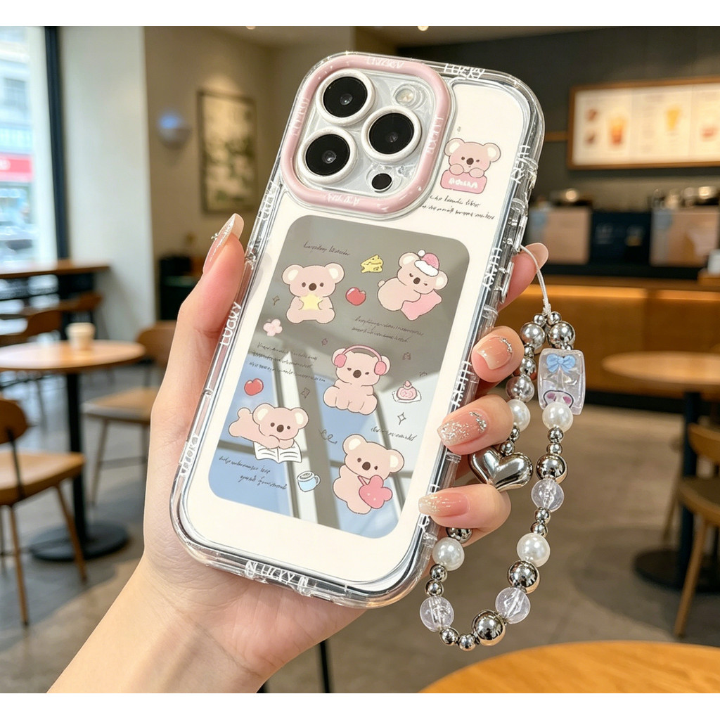 🕶️Bless-เคสครีมผิวเงา for เคส Apple เคสไอโฟน【iPhone 17 17ProMax 17Air 16pro 15plus 14pro 13promax 12 11pro】-COJMNY104