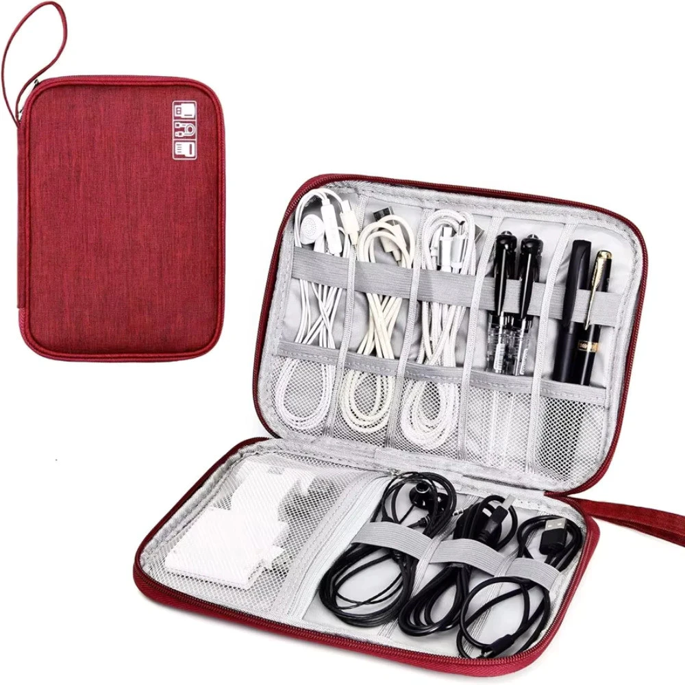 NNBILI Digital Gadget Storage Bag Organizer Case for USB Charger Phone Headphone thumbnail 7