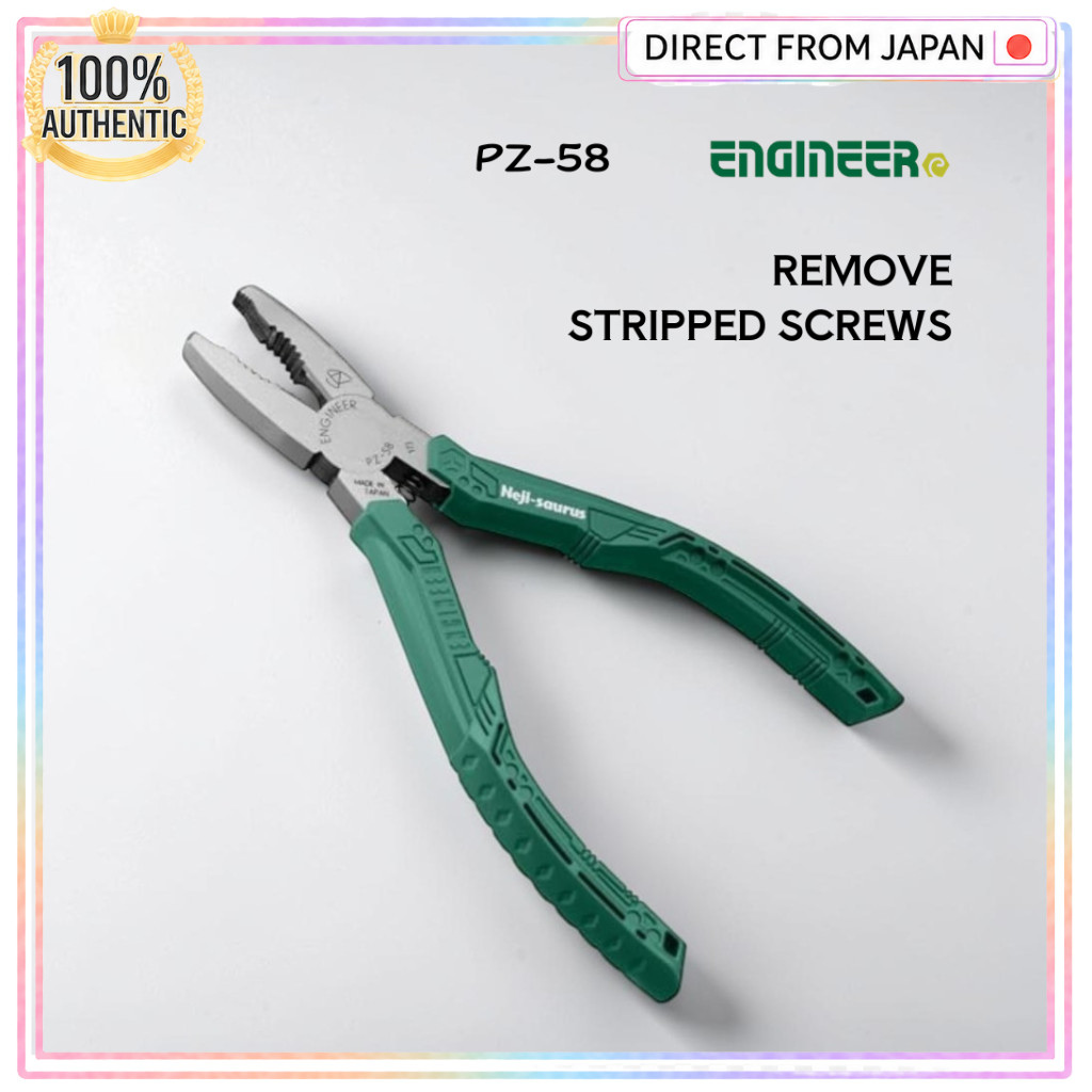 ENGINEER Neji-Zaurus GT Stripped/Broken/Rusted Screw for φ3~9.5mm PZ-58 Green