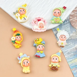 [100 ชิ้นพร้อมสต็อก] ใหม่การ์ตูน โฟโต้การ์ด ดาวน้อยตุ๊กตาเรซิ่นอุปกรณ์ ทําเอง แฮนด์เมดกิ๊บเคสโทรศัพท์หลุมรองเท้าพวงกุญแจวัสดุ