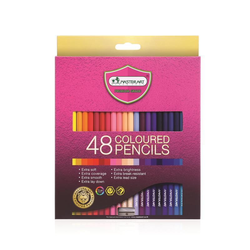 MASTER ART ดินสอสีไม้แท่งยาว รุ่น Super Premium (48 สี)