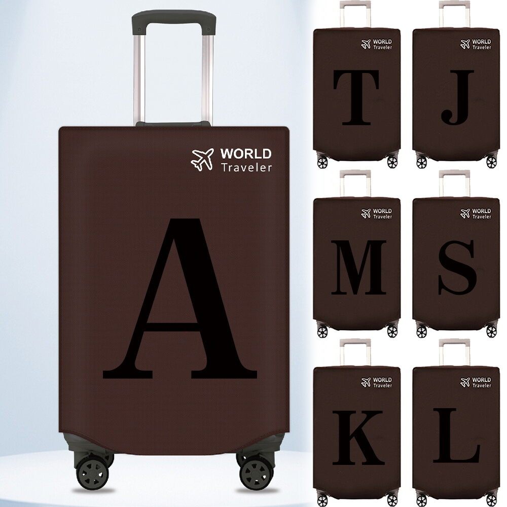 Brown Suitcase Cover 20-30Inch  Luggage Cover Dust-proof Suitcase Protector Non-woven Luggage Cover