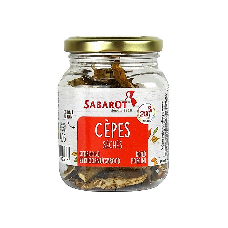 ซาบารอท เห็ดเห็ดพอร์ชินี อบแห้ง 40 กรัม - Sabarot Dried Porcini Mushroom CÈPES 40g