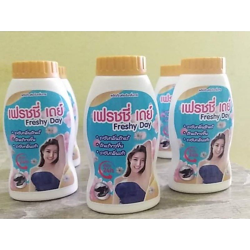 แป้งระงับกลิ่นกายรักแร้-เท้า เฟรชชี่เดย์..💥มั่นใจเต็ม💯‼️
