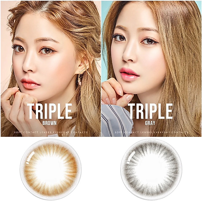(Monthly) OLENS รุ่น WINKY STAR Brown, Gray คอนแทคเลนส์เกาหลี