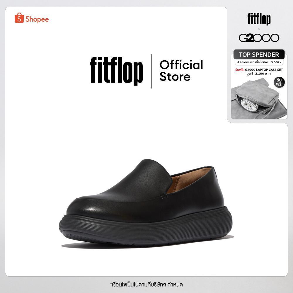 FITFLOP IQ-COMFF LEATHER LOAFERS รองเท้าโลฟเฟอร์ผู้หญิง รุ่น E2W-090 สี BLACK