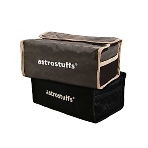 TISSUE BOX (BLACK / BROWN) 100% Nylon tissue box. Buckle strap at the back.