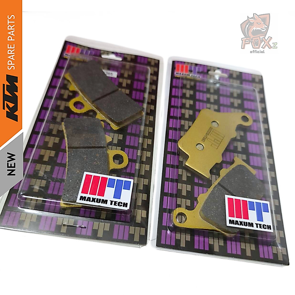ผ้าเบรค หน้า หลัง สำหรับ KTM DUKE RC 200/250/390  แบรนด์ MAXUM TECH