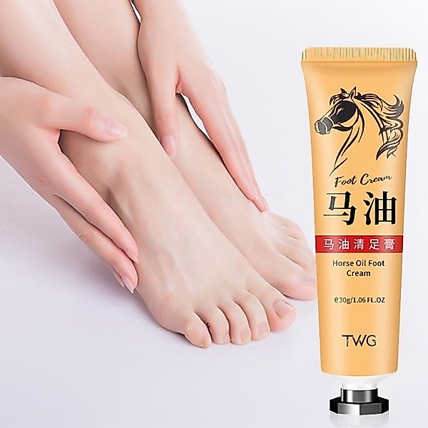 【BY】TWG ครีมทาเท้าน้ำมันม้า ให้ความชุ่มชื้น ผิวที่แห้งและหยาบกร้าน-BY