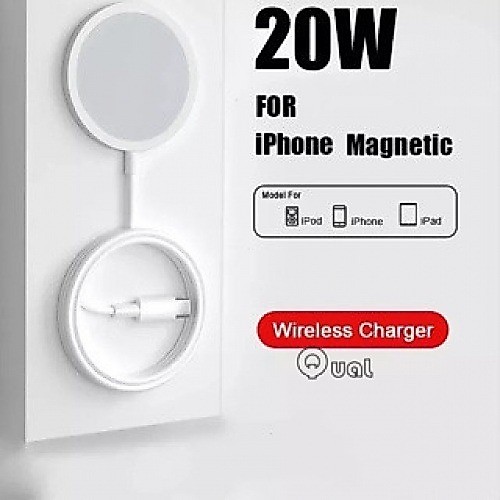 20w wireless magnetic charger fast charge อุปกรณ์เสริมสําหรับ iPhone 15 14 13 12 11 pro Max mini Type C 8 plus XR X XS Max SE WZYD