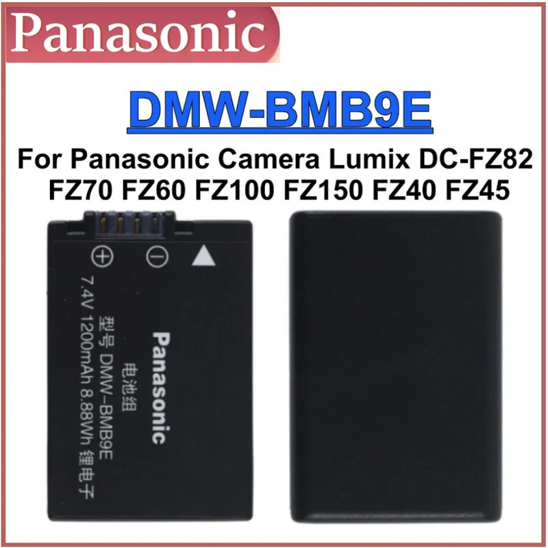 Original DMW-BMB9E DMW BMB9 BMB9E แบตเตอรี่สําหรับ Panasonic Lumix DC-FZ82 FZ70 FZ60 FZ100 FZ150 FZ4