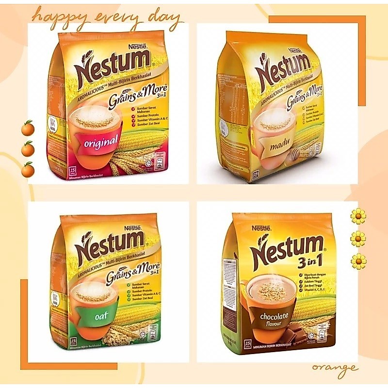 เครื่องดื่ม Nestle Nestum Grains & More 3 in 1