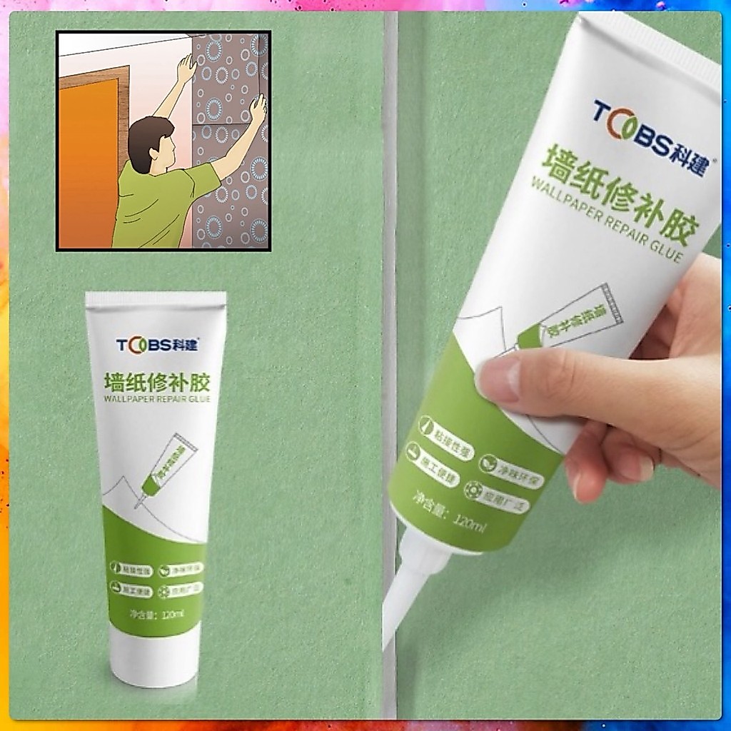 🎀 กาว Wallpaper กาวซ่อม วอลเปเปอร์ ติดวอลเปเปอร์ กาวติดผนัง ยึดติด ซ่อม DIY รุ่นอัพเกรด เพิ่มความเหนียวแน่น 🎀