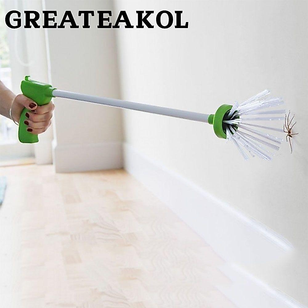 GREATESKOL Pest and Critter Catcher, Green Pest Control Creative แมลงแมลง, เครื่องมือสวนจับแมงมุม/แมลงสาบ/ปุยคริกเก็ต Humane Friendly Trap House