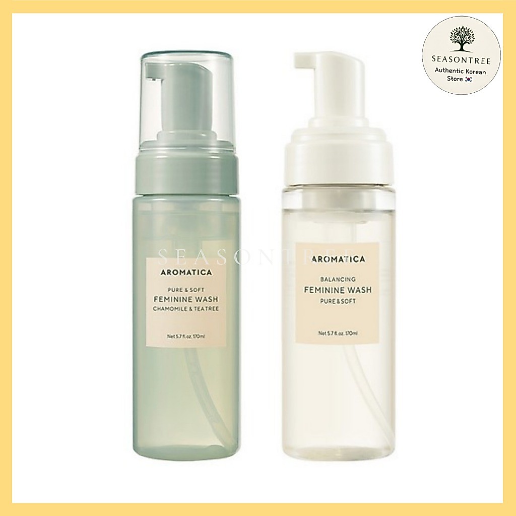 [Aromatica] Pure & Soft Feminine Wash 170ml (2 ประเภท) - Personal Cleanser Liquid Wash