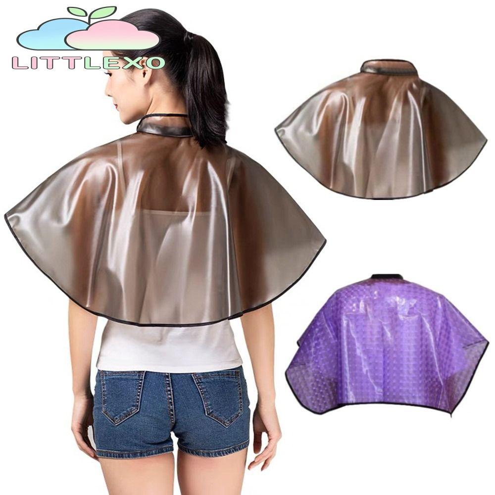 LITTLEX เสื้อคลุมแชมพู, ผ้ากันเปื้อน Dying ผมมืออาชีพ, เสื้อคลุมร้านเสริมสวยกันน้ํา