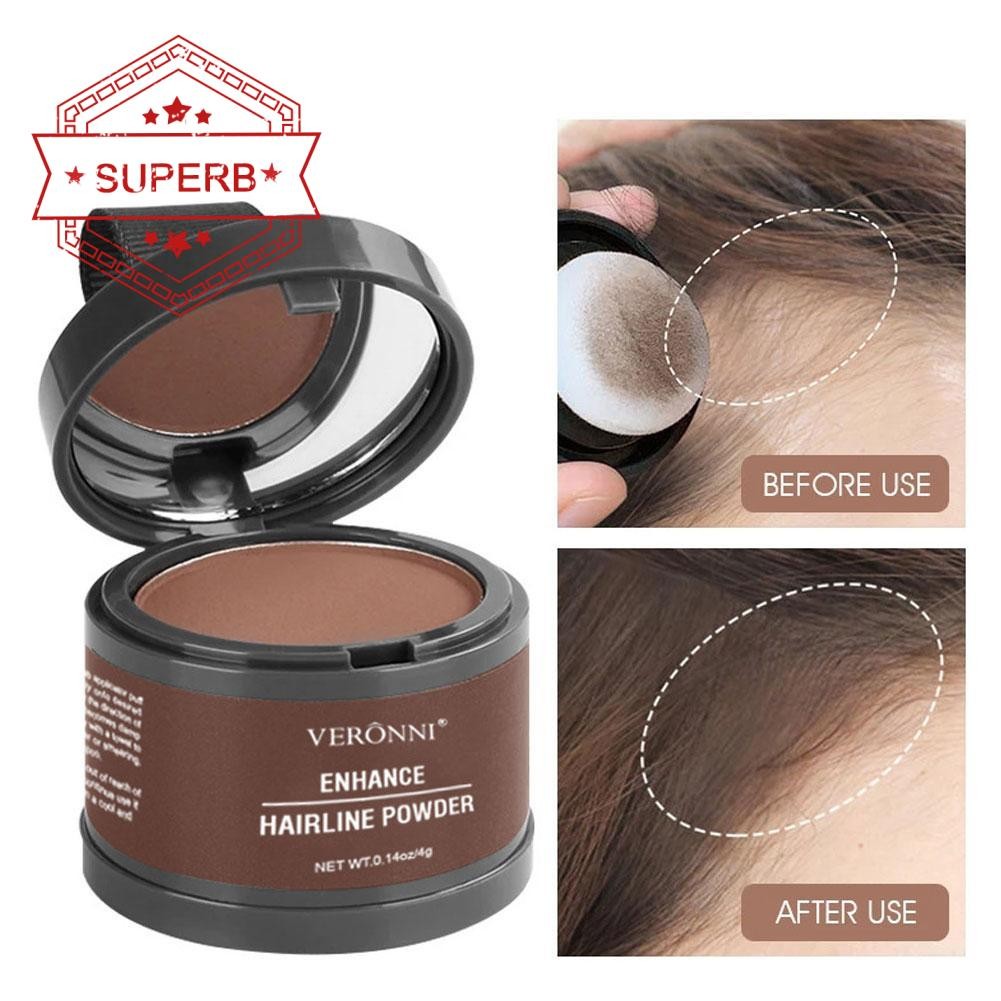 Hairline Contouring Shadow Powder ครอบคลุมหน้าผากสูง Trimming Line Repair Powder ผม R8u4