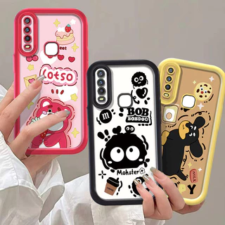 TPU ซิลิโคนนุ่มเคสโทรศัพท์สําหรับ VIVO Y3S2020 Y11 Y12 1940 1906 1904 1902 1901 Y17 Y15 Y12i Y20 Y20S Y20T Y12S Y20i Y12A น่ารักการ์ตูน Kuromi หมี