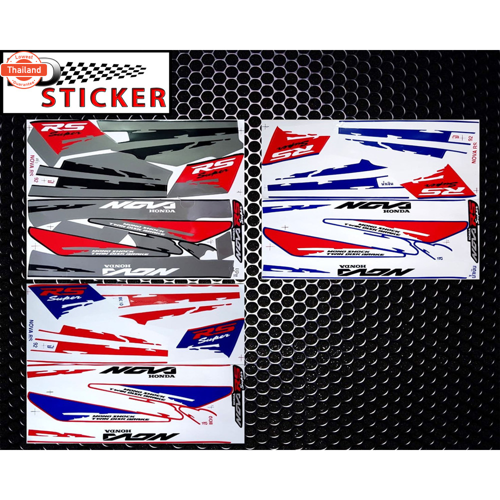 สติ๊กเกอร์ Nova RS year1992  สติ๊กเกอร์ โนวา RS year92