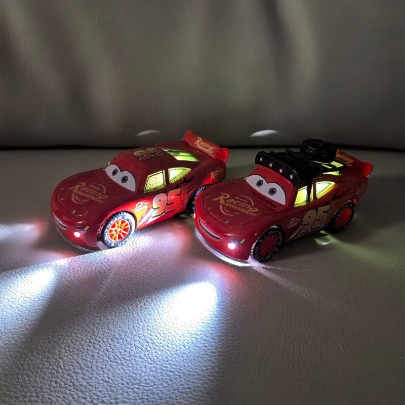 Car Story Toy Alloy Car Lightning McQueen Model 3D Lighting Music Pull Back Third Generation Lightni