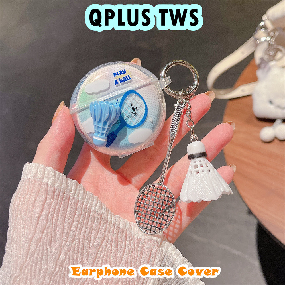 ประณีตสําหรับ QPLUS TWS Case Casing Soft Silicone DIY น่ารักการ์ตูนหูฟัง Case Cover