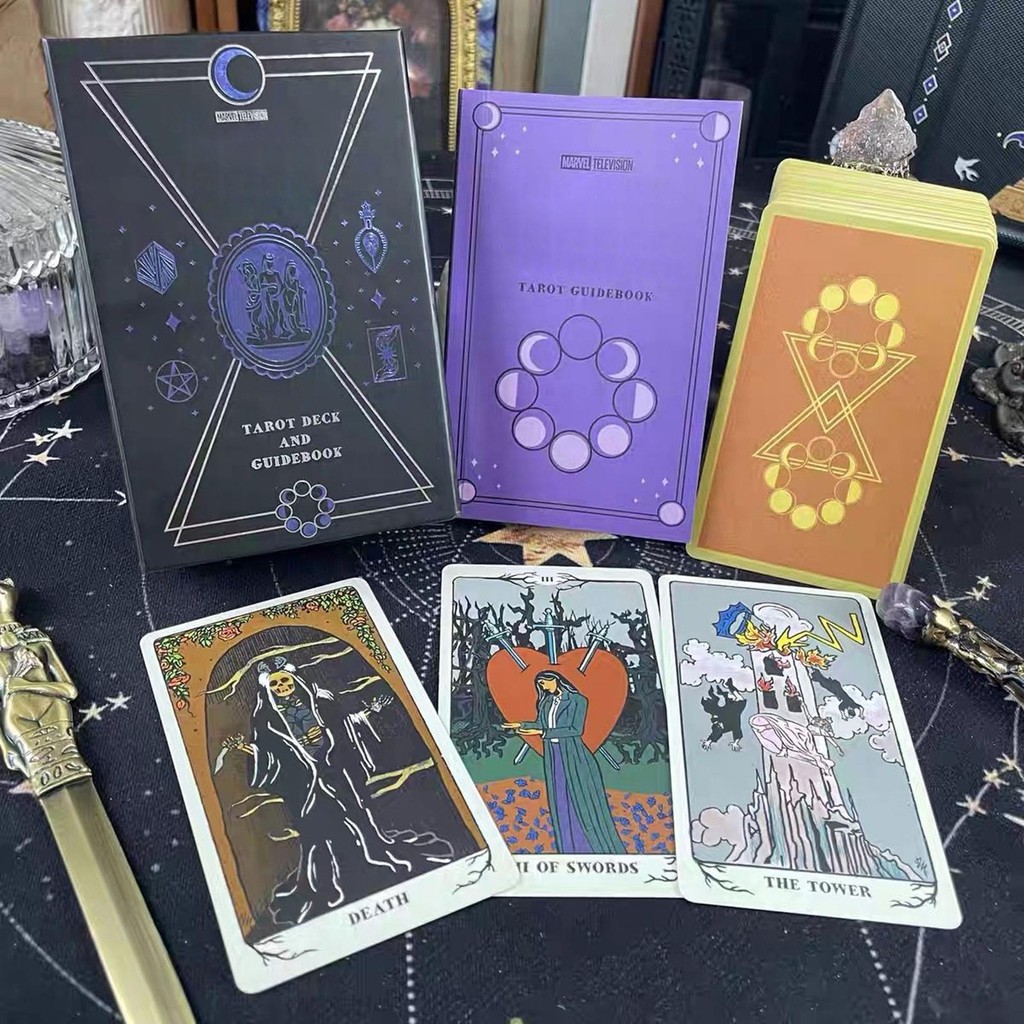 Agatha All Along Tarot Deck 78-card Insightful Readings Tarot Spiritual Gidance Cards สําหรับเกมกระด