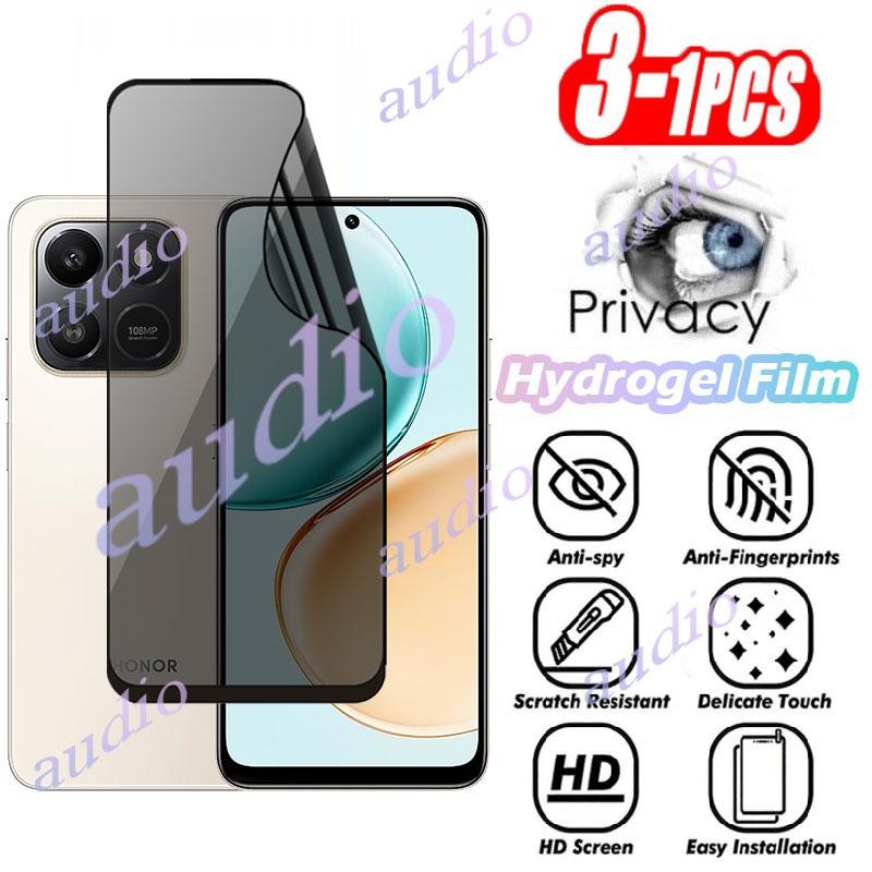 Honor X7d 4G 1-3 ชิ้น Anti-Spy Hydrogel ฟิล์มสําหรับ HONOR X7d HonorX7d 4G 5G Full Coverage Soft ป้อ