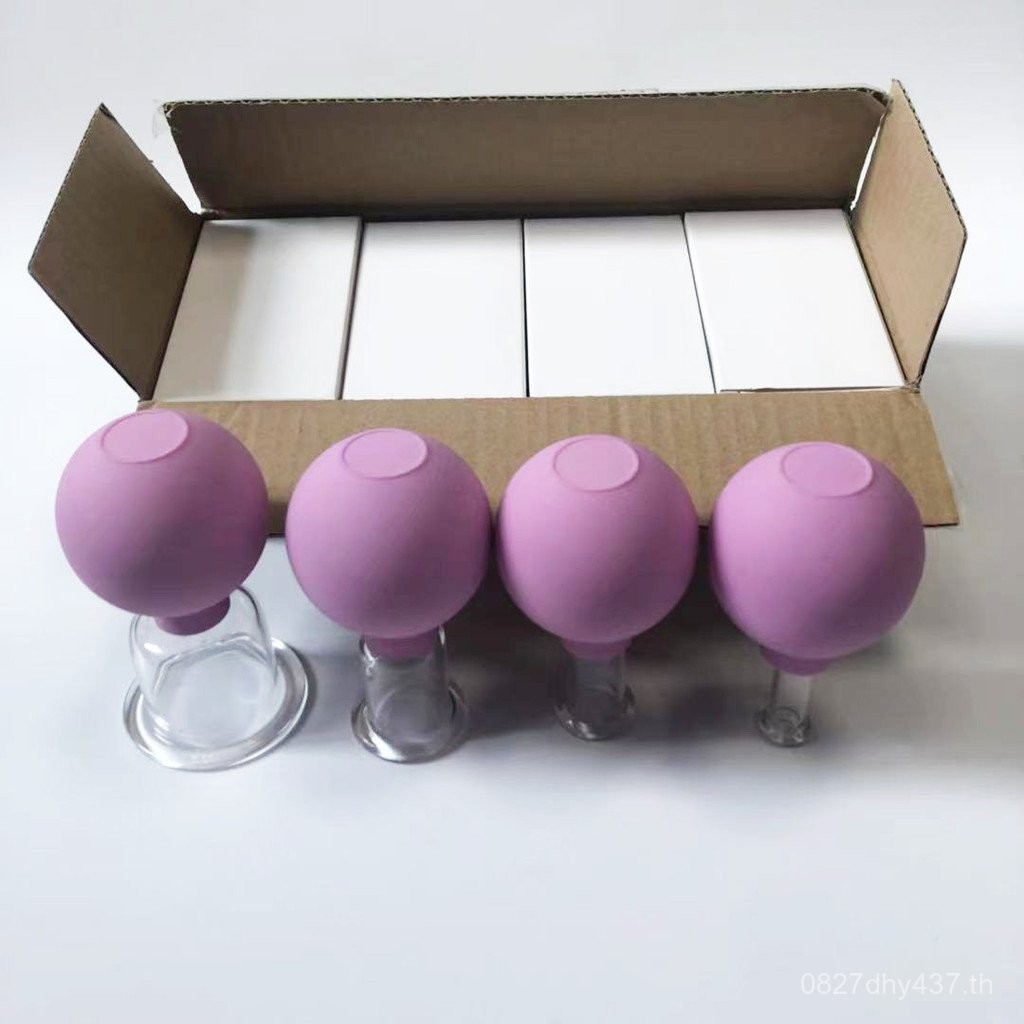 Cup Cup Cupping Vacuum Source Facial Cupping สีม่วงสี PVC Cupping Place Origin ชิ้นเดียว Cupping Bal