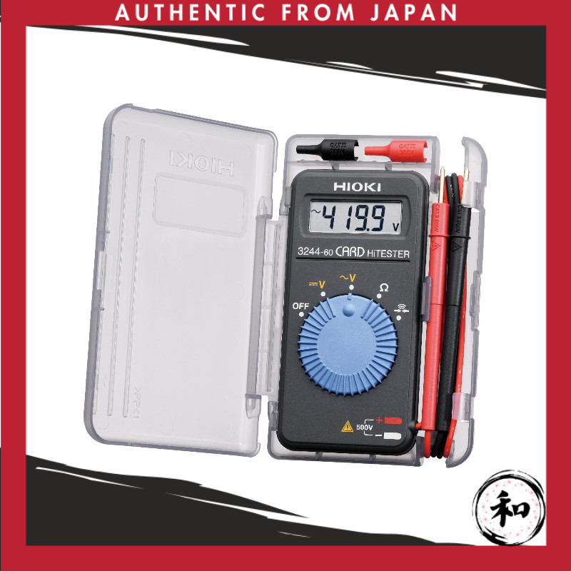 HIOKI 3244-60 (Tester Digital Multimeter DMM) Card HiTester Made in Japan Voltage Resistance Continu