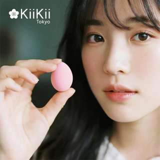 KiiKii พัฟแต่งหน้า ฟองน้ําแต่งหน้ามินิ เซตกล่อง 18 ชิ้น ฟองน้ําไข่ ใช้ได้แห้งและเปียก
