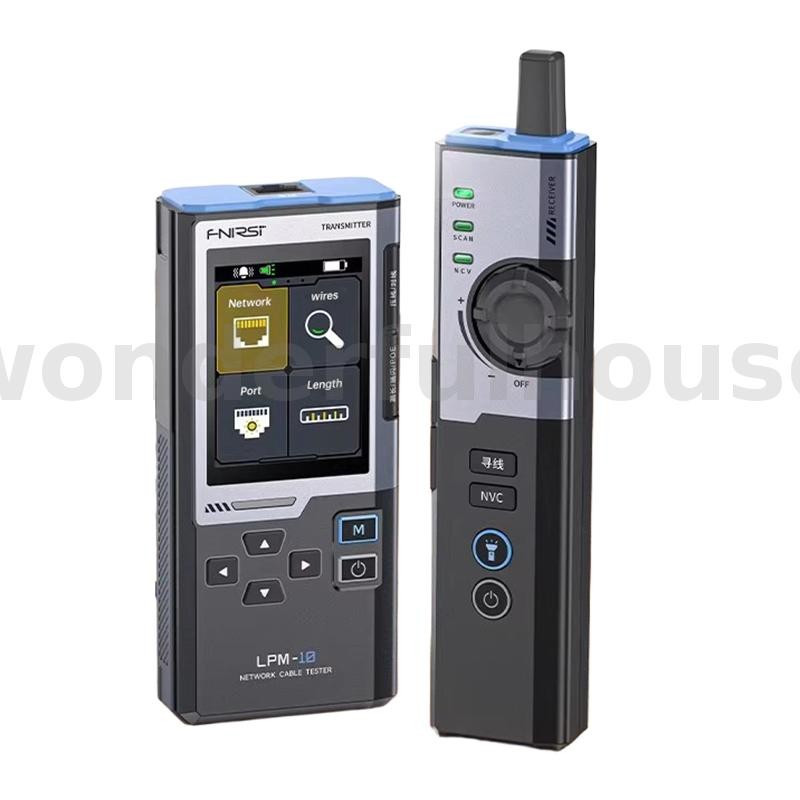 FNIRSI LPM-10A เครื่องทดสอบสายเคเบิลเครือข่ายมัลติฟังก์ชั่นตัวค้นหาสายป้องกันการรบกวน POE Test