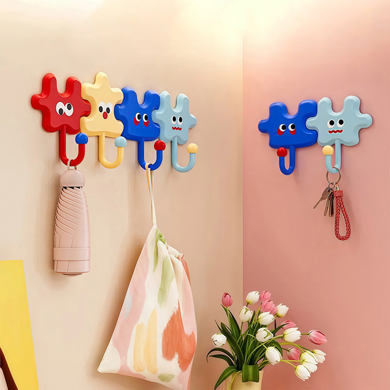 Dopamine Puzzle Hooks ชั้นวางตะขอกาวติดผนังตกแต่งบ้าน ราคา ถูกที่สุด ดีลบีเคเค แกลเลอรีภาพที่ 4