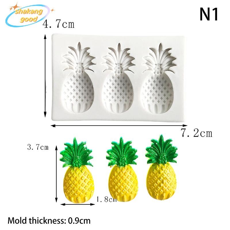 SKTH แม่พิมพ์เรซินสับปะรดสตรอเบอร์รี่ซิลิโคน Sugarcraft สําหรับตกแต่งเค้ก SKK ราคา ถูกที่สุด ดีลบีเคเค แกลเลอรีภาพที่ 5