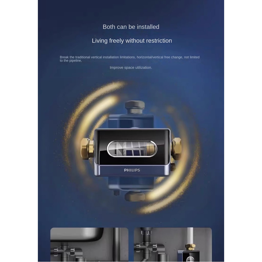 Philips Water AWP1880 7T Pre ติดตั้งเครื่องกรองน้ํา Full House พร้อมตัวกรอง Backwash ทองแดงสําหรับกรองน้ําประปาในครัวเรือน Central Filter - รูปที่ 5