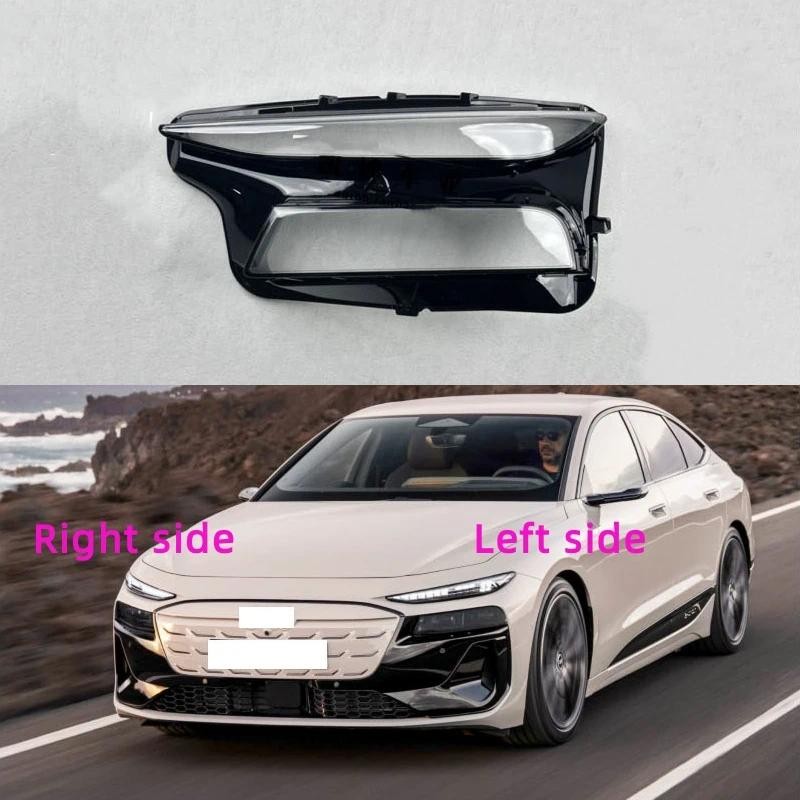 สําหรับ A6 e tron 2022 2023 2024 2025 ไฟหน้ารถ Shell ไฟหน้าเปลี่ยนโคมไฟ Shade ไฟหน้าเลนส์แก้ว A6 E-t