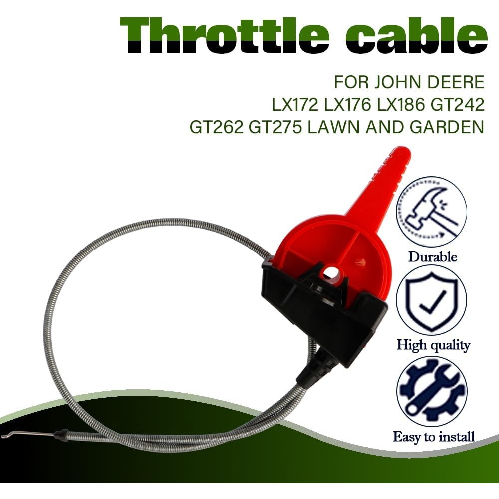 เช้า121507 สายคันเร่งสําหรับ John Deere LX172 LX176 LX186 GT242 GT262 GT275 เครื่องตัดหญ้าและสวน LCG