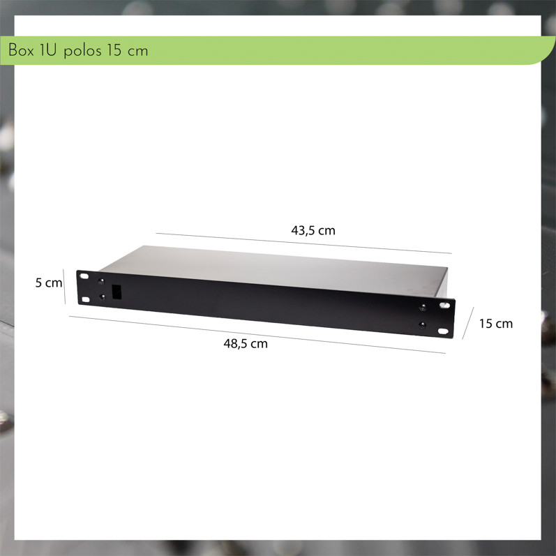 กล่องธรรมดา 1U U1 15 ซม. พร้อมสกรีน