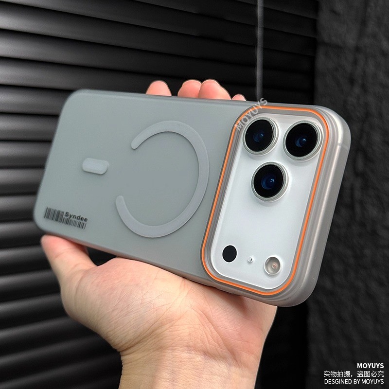 เคสโทรศัพท์แม่เหล็กโปร่งแสง IPhone 17 Pro Max 17 AIR 16 15 Pro Max/Plus 16E Ultra thin การกระจายความร้อน frosted ฝาครอบป้องกัน Simple PC hard shell