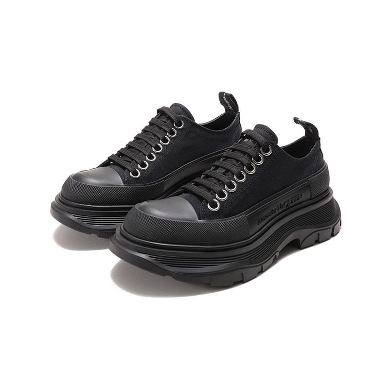 Mcqueen Mcqueen Ladies Tread Slick Lace-Up Platform Shoes รองเท้าลําลอง 5cm 697072 W4MV2 ERUK