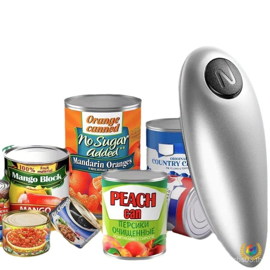 Creative Electric Can Opener พลาสติกกดที่เปิดขวดหูเดียวเปิดฝาไฟฟ้าขายส่ง N-Shape 888 C7VB