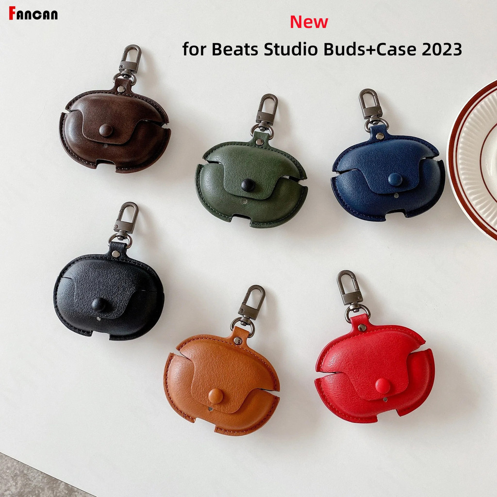 ซองหนังสําหรับ 2023 ใหม่ Beats Studio Buds + กรณี Full-Body Soft Shell สําหรับ Beats Studio Buds +/B