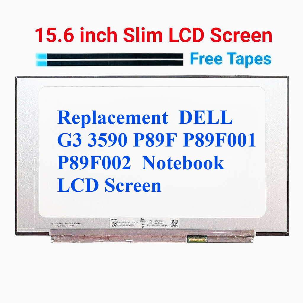 เปลี่ยนหน้าจอ LCD โน๊ตบุ๊ค DELL G3 3590 P89F P89F001 P89F002