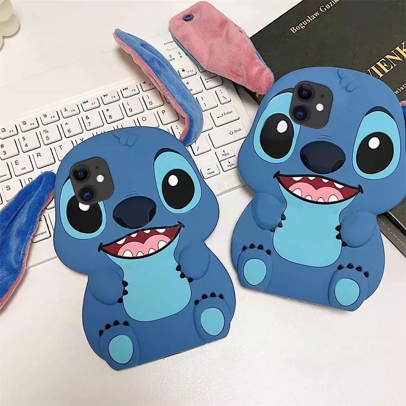 Stitch 3Dตุ๊กตามือถือการ์ตูนสําหรับOPPO Reno 14 14F 13 12 FS 13F 12F 11F 11 10 Pro 5G 7 4G 6 5 Liteค้นหาX5 X3 Lite Soft TPUฝาครอบโทรศัพท์กรณี
