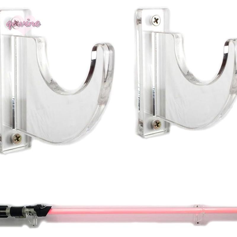 [qowine] ดาบผู้ถือติดผนัง Katana Lightsaber จอแสดงผลแขวนดาบตะขอแขวนผนังอะคริลิคดาบญี่ปุ่น Wall Rack Stand Holder TH