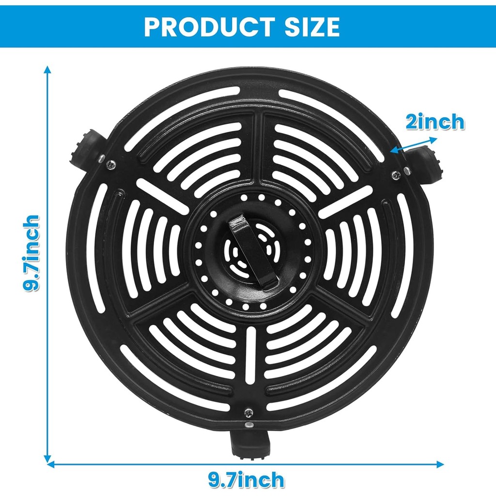 Air Fryer ย่างแผ่นสําหรับ Ninja FD302 6.5 Qt FD101 5 Qt FD401 8 Qt Air Fryer, 9.7 Air Fryer Grill Pa