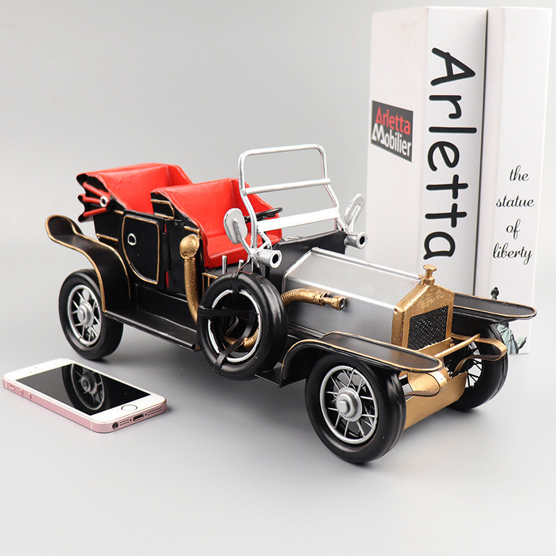 Rolls Royce Silver Ghost Charm Convertible รถคลาสสิกรุ่นเครื่องประดับเหล็ก