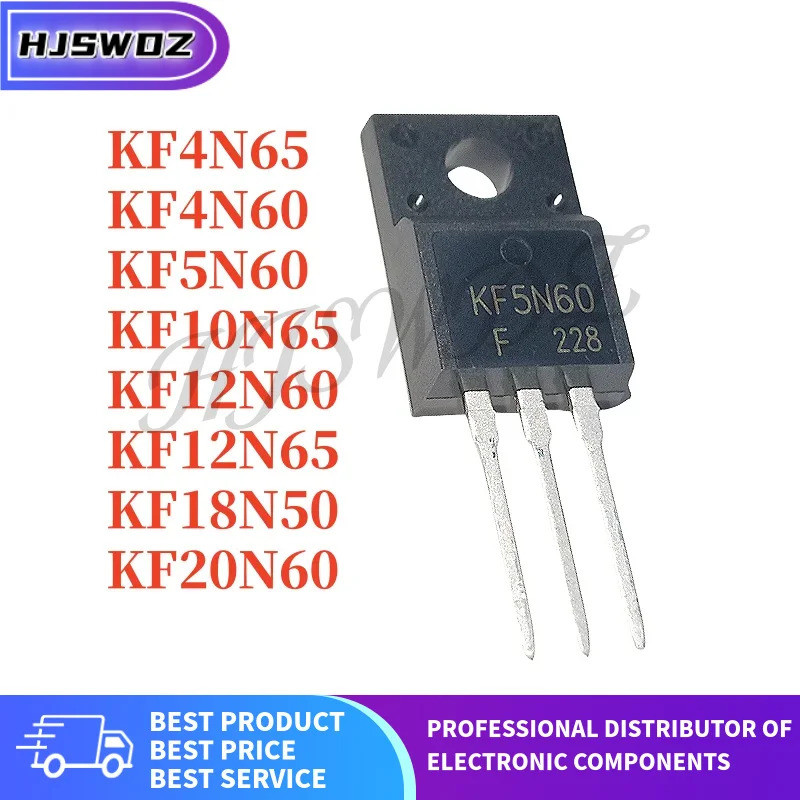 1-5PCS KF4N65 KF18N50 KF20N60 KF12N65 KF10N65 KF4N60 KF12N60 KF5N60 TO-220F Field Effect ทรานซิสเตอร