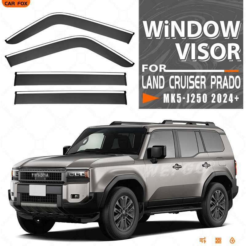 เหมาะสําหรับ Toyota Prado Window visor Land Cruiser Prado Window visor