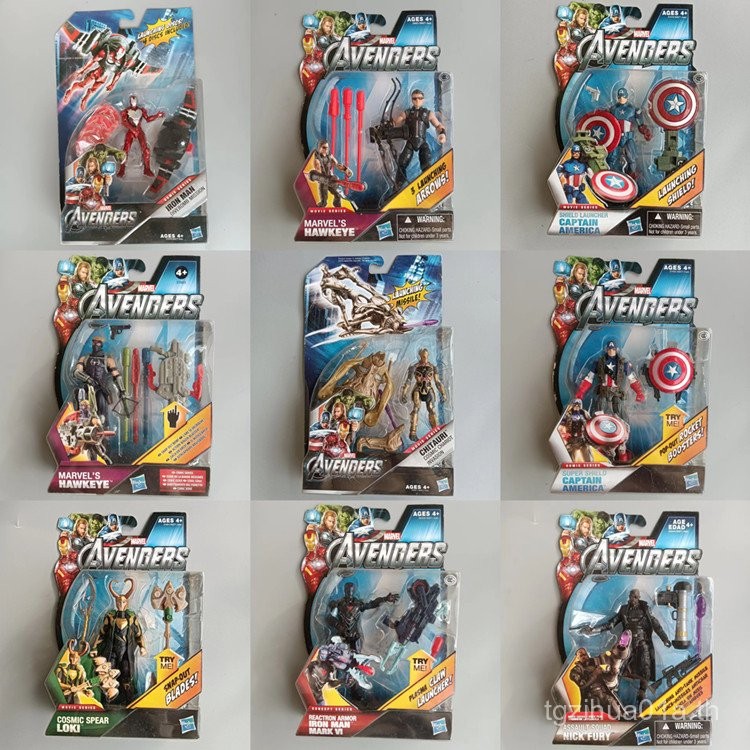 คลังสินค้าพร้อมจํานวนมาก Hasbro marvel marvel marvel Avengers 12 ซม.Action Figure Loki Hawkeye Figur